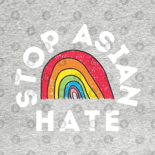 Stop Asian Hate - Rainbow by blueduckstuff